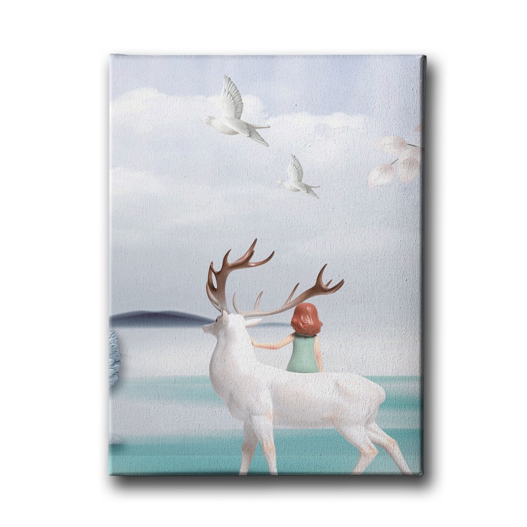 Geyik Canvas Tablo 